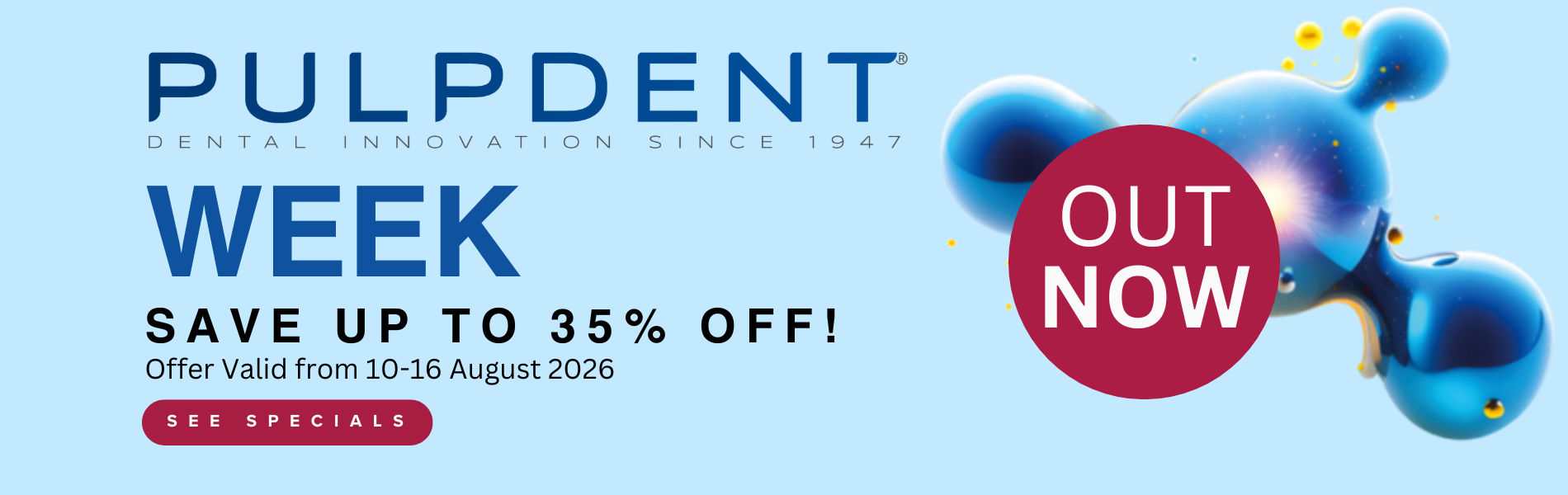 Pulpdent Brand Week out now